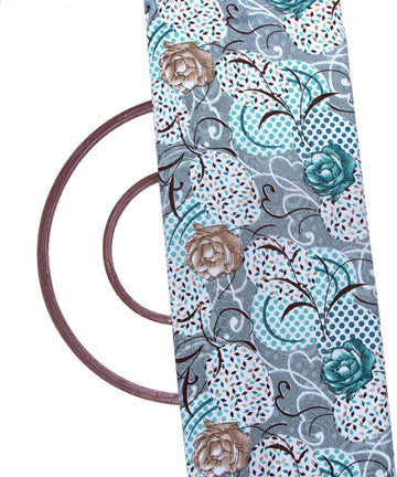 Light Blue Colour Floral Print Crepe Fabric